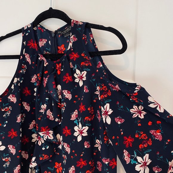 Rachel Zoe Cold Shoulder Floral Dress - Picture 4 of 11